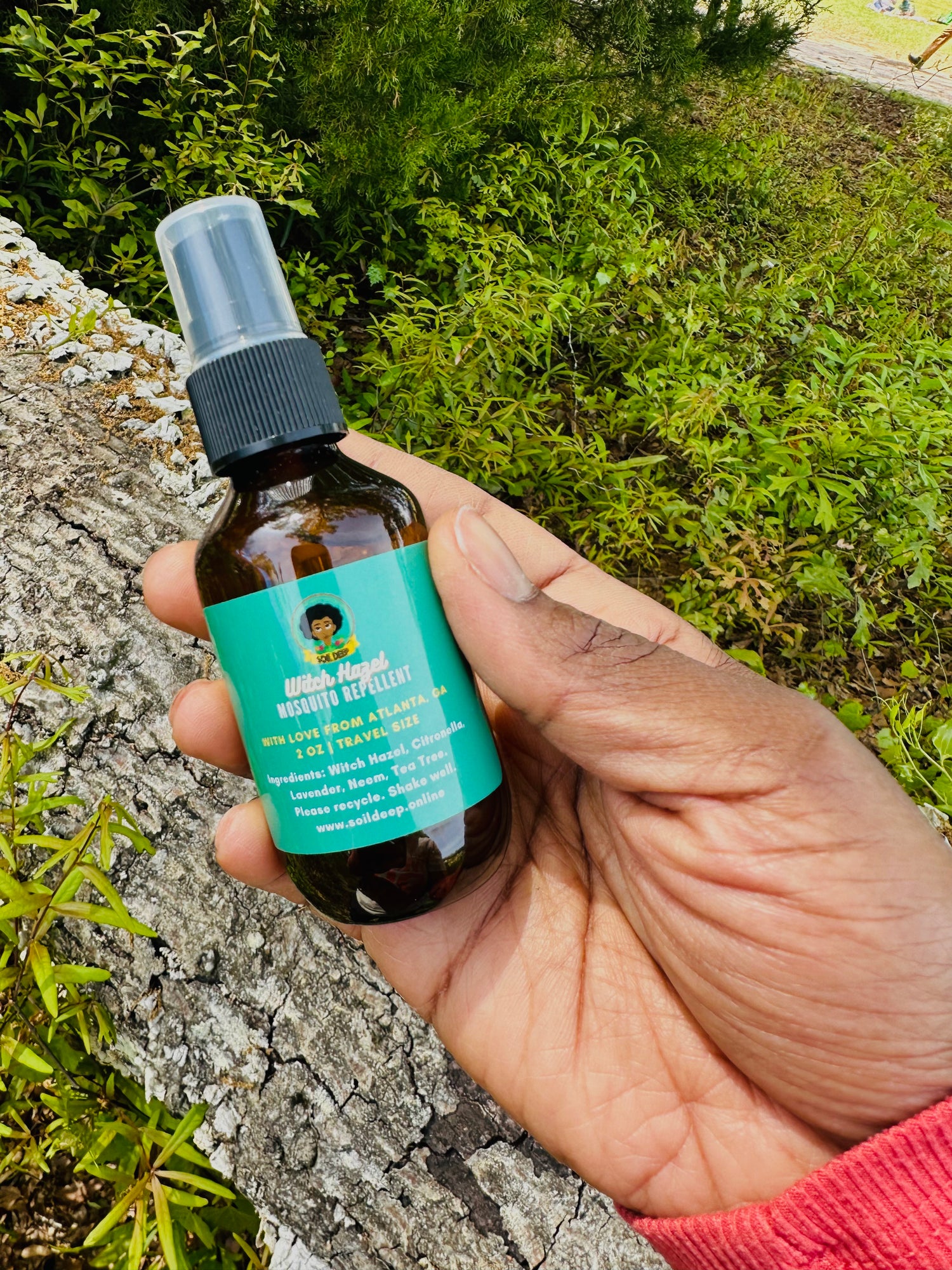 SoilDeep Witch Hazel Oil Mosquito Repellent -  Travel Size!